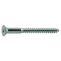 Midwest Fastener Wood Screw, #16, 3 in, Zinc Plated Steel Flat Head Phillips Drive, 50 PK 51886